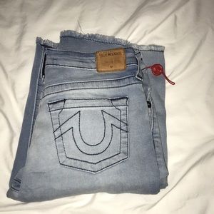 TRUE RELIGION cut off GENO shorts